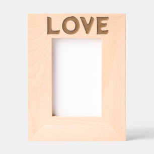 LOVEのレ結婚ーザーエッチング木材フォトフレーム レーザー彫刻フレーム