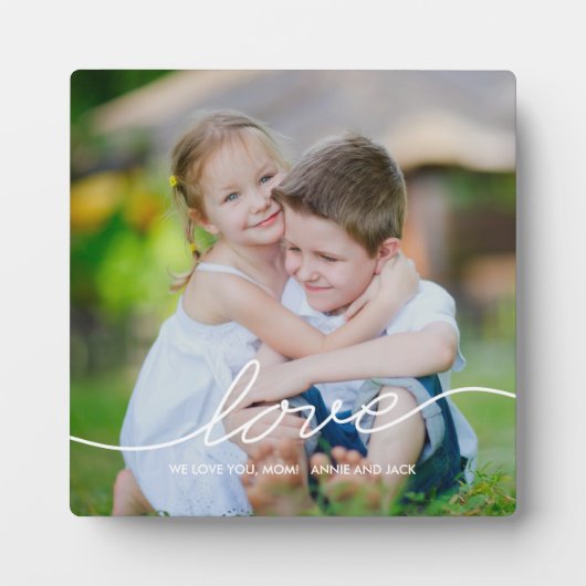LOVEの書カスタムフレーム フォトプラーク (正面)