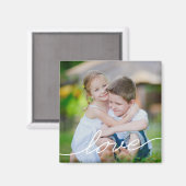 LOVEの書フォトマパーソナライズされたグネット マグネット (正面/裏面)