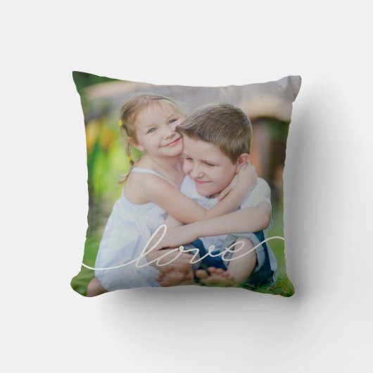 LOVEの書写真カスタム装飾用クッション クッション (正面)