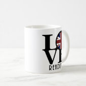 LOVEの読イギリス11oz コーヒーマグカップ (正面右)