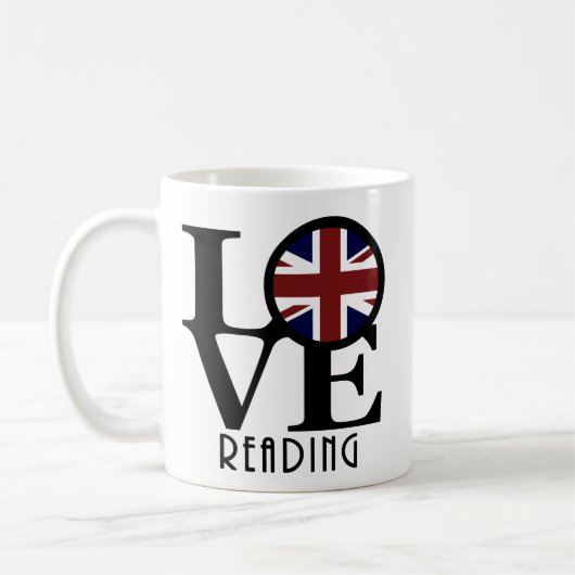 LOVEの読イギリス11oz コーヒーマグカップ (左)