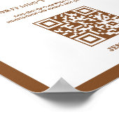 LoveのQRコー結婚ドカードフォトカードのキャプチャ ポスター (角)