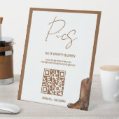 LoveのQRコー結婚ドカードフォトカードのキャプチャ 台座サイン (インサイチュ)