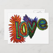 LOVEはがき： ポストカード (正面/裏面)