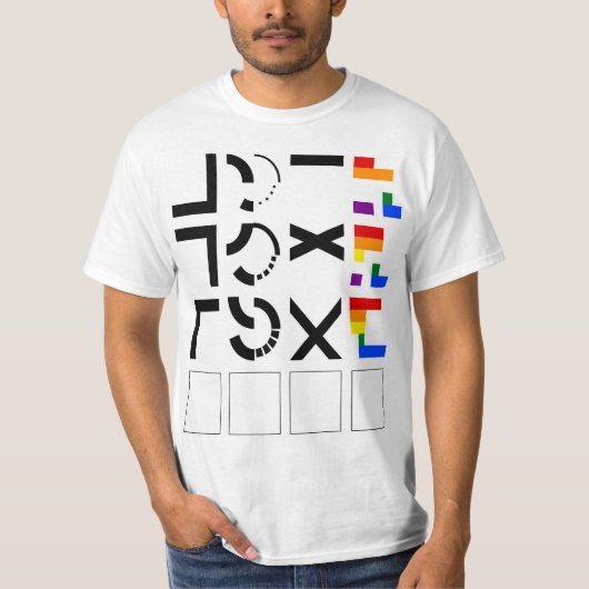 LOVEはシンプルパズル Tシャツ (正面)