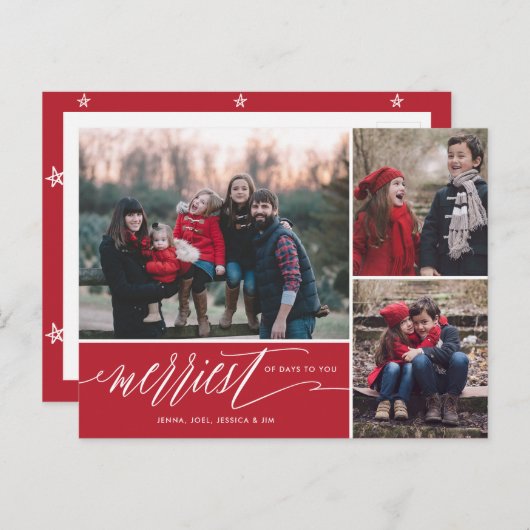 LOVEは必要なクリスマスの休日はがき シーズンポストカード (正面/裏面)