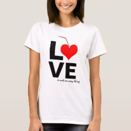 LOVEは簡単 Tシャツ