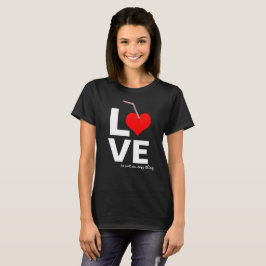 LOVEは黒い簡単ではない Tシャツ