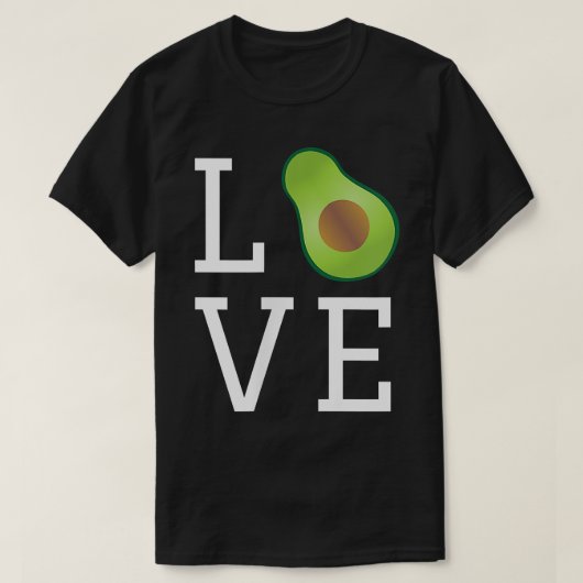 LOVEアボカドグアカモール素晴らし、グアク愛好家への贈り物 Tシャツ (デザイン正面)