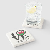 LOVEウェールズ ストーンコースター (横)