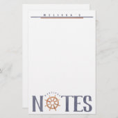 LOVEウォー航海のタパーソナライズされたカラータイポグラフィ 便箋 (正面/裏面)