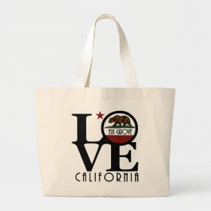 LOVEエルクグローブカリフォルニア ラージトートバッグ