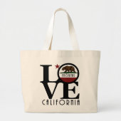 LOVEエンシニタスカリフォルニア ラージトートバッグ (正面)