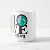 LOVEオタワ15oz （市旗） コーヒーマグカップ (正面左)
