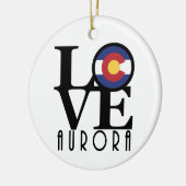 LOVEオーロラコロラド セラミックオーナメント (左)