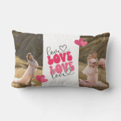 LOVEカスタムハートバレンタインデー ランバークッション (裏面)