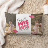 LOVEカスタムハートバレンタインデー ランバークッション (ブランケット)