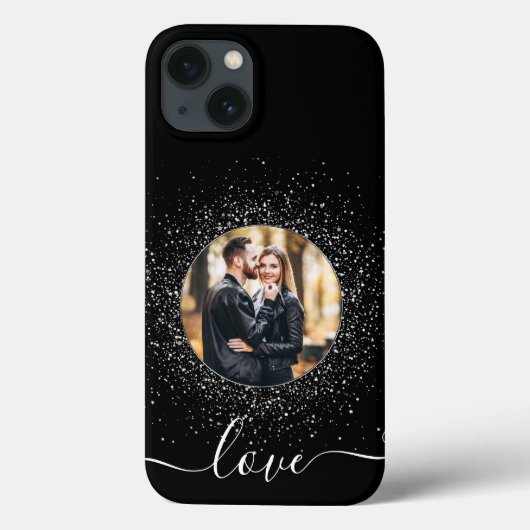 LOVEカスタムフォトブラック Case-Mate iPhoneケース (裏面)