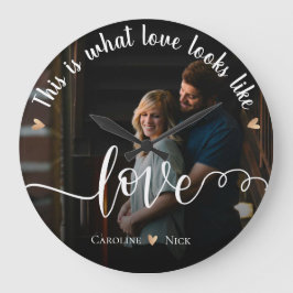 LOVEカスタム「これが恋の姿」写真 ラージ壁時計