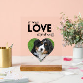 LOVEカスタム photo Dog Memorial アクリルサイン (ウェディング)