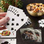 'Love'カップルカスタム写真ラゲッジタグ トランプ (インサイチュ)