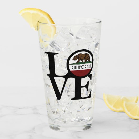 LOVEカリフォルニア タンブラーグラス (アイス正面)