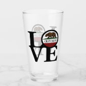 LOVEカリフォルニア タンブラーグラス (正面)