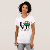 LOVEカーディフウェールズ Tシャツ (正面フル)