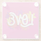 LOVEガラスコースター ガラスコースター (裏面)