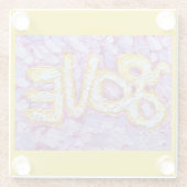 LOVEガラスコースター ガラスコースター (裏面)