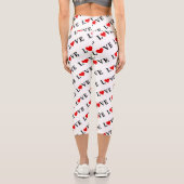 LOVEクラシックハートモチーフのパタエレガントーン カプリレギンス (裏面)