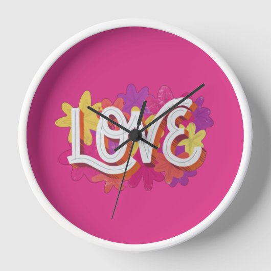 LOVEクロック 壁時計 (正面)