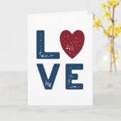 LOVEグラフィックミニマリストタイプライターフォント結婚ズ カード (黄色い花)