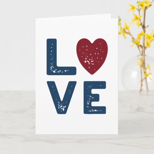 LOVEグラフィックミニマリストタイプライターフォント結婚ズ カード (黄色い花)