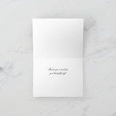 LOVEグラフィック文字-フェイク金ゴールド サンキューカード (内部)