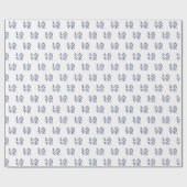 LOVEグラフィック文字 – 青 ラッピングペーパー (フラット)