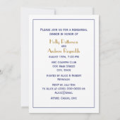 LOVEグラフィック文字 – 青 招待状 (裏面)