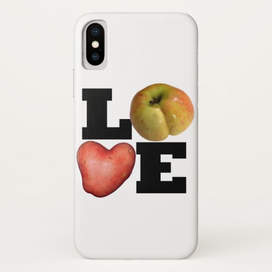 LOVEコレクションアップルポテトIphoneケース Case-Mate iPhoneケース (裏面)