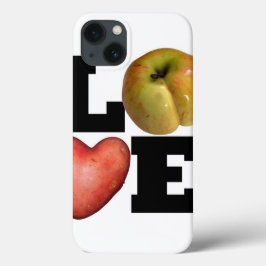 LOVEコレクションハートポテトチップケース iPhone 13ケース