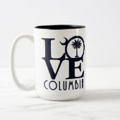 LOVEコロンビアサウスカロライナ15oz ツートーンマグカップ (左)
