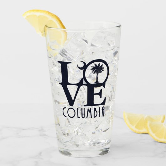 LOVEコロンビアサウスカロライナ タンブラーグラス (アイス正面)