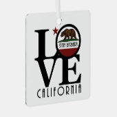 LOVEサンタバーバラカリフォルニア メタルオーナメント (正面右)