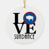 LOVEサンダンスワイオミング セラミックオーナメント (正面)