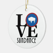 LOVEサンダンスワイオミング セラミックオーナメント (左)
