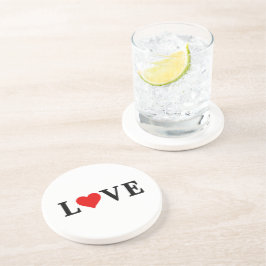 LOVEシンプルミニマエレガントリスト コースター