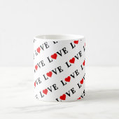 LOVEシンプルミニマエレガントリスト コーヒーマグカップ (中央)