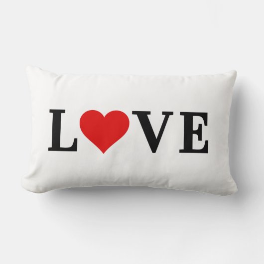 LOVEシンプルミニマエレガントリスト ランバークッション (正面)