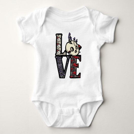 LOVEスカル&マッシュルームTシャツ Tシャツ (正面)