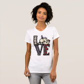 LOVEスカル&マッシュルームTシャツ Tシャツ (正面フル)